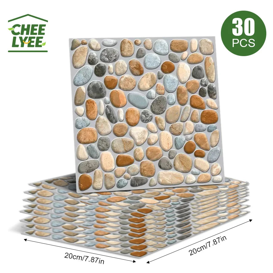 30pcs 3D Wallpaper Stickers,  Peel and Stick, Drawer Sticker, Wardrobe Sticker, Kitchen Stickers, Window Sticker