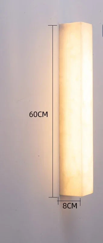 Marble Long Strip Wall Lamp for Living Room Hall Hotel Corridor Indoor Home Decor Modern Copper LED Wall Sconce Lighting Fixture