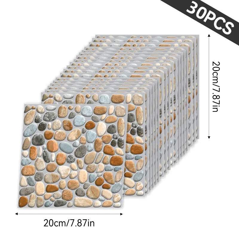 30pcs 3D Wallpaper Stickers,  Peel and Stick, Drawer Sticker, Wardrobe Sticker, Kitchen Stickers, Window Sticker