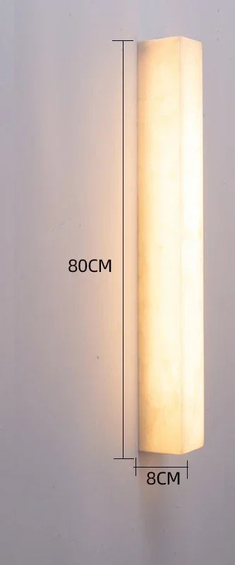 Marble Long Strip Wall Lamp for Living Room Hall Hotel Corridor Indoor Home Decor Modern Copper LED Wall Sconce Lighting Fixture