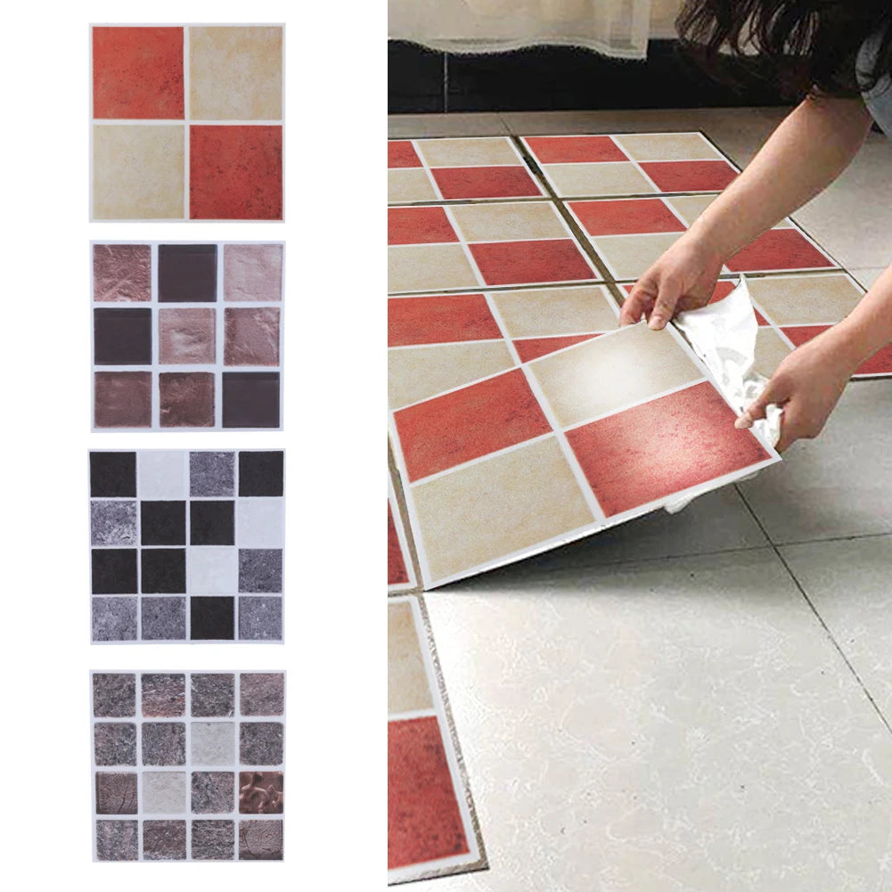 Mosaic Tile Transfer Stickers Bathroom Kitchen  Home(10cm*10cm) waterproof Tile Sticker Tile Sticker Stickers Bathroom