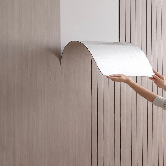 1 Roll Self-Adhesive 3D Wallpaper, Wood Grain 3D Stripes, Easy DIY Installation, Multi-Color Options, for Walls/Ceilings/Floors.