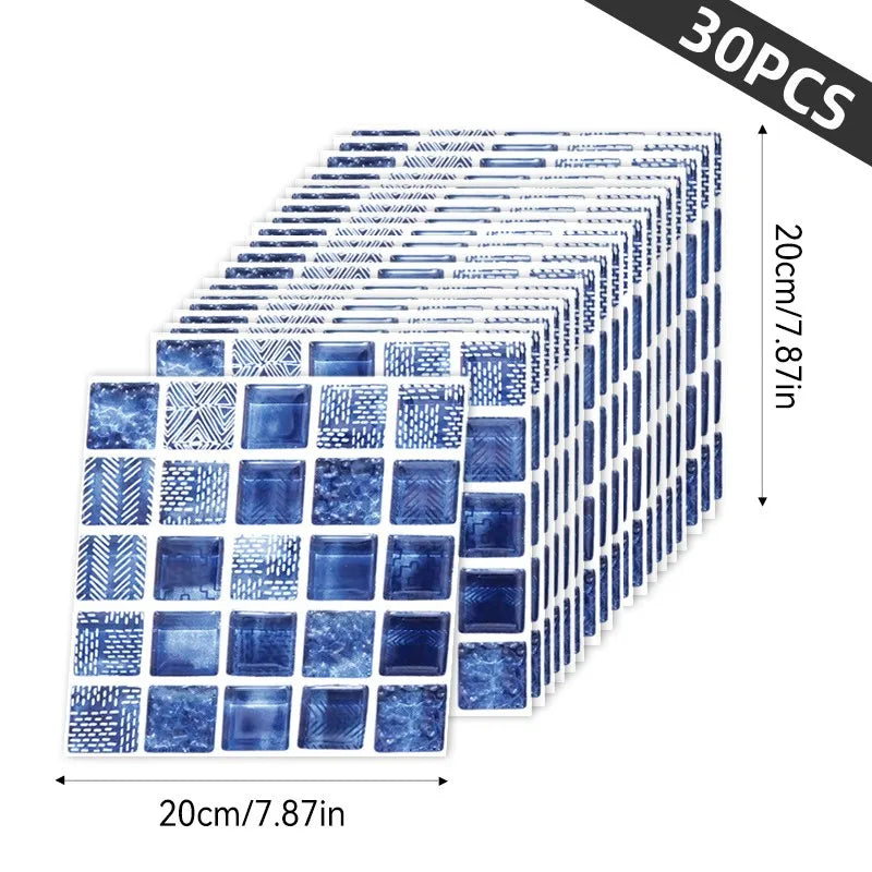 30pcs 3D Wallpaper Stickers,  Peel and Stick, Drawer Sticker, Wardrobe Sticker, Kitchen Stickers, Window Sticker